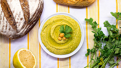 Koriander-Hummus