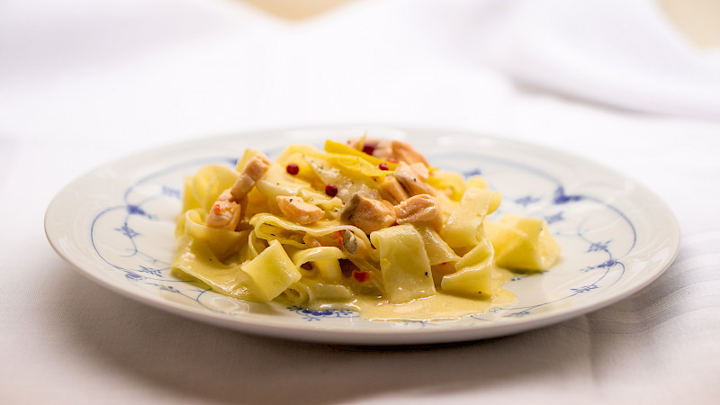 Tagliatelle mit Lachs