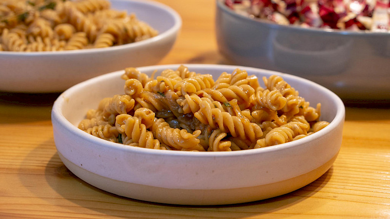 Karamellisierte Zwiebel-Pasta