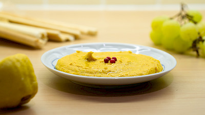 Kürbis-Zitronen-Hummus